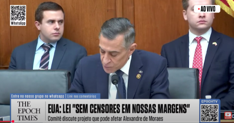 Sanções são aprovadas pelo comitê do congresso dos USA contra MORAIS
