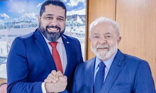 Fabiano Santos, presidente dos Correios, e Lula