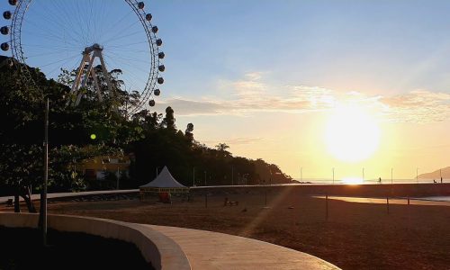 por do sol em balneario camboriu